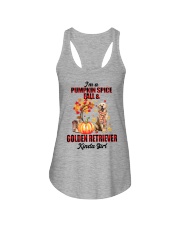 Pumpkin Girl - Golden Retriever 2 Ladies Flowy Tank tile