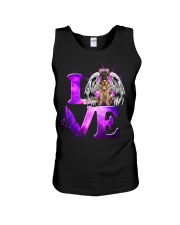 Heaven Love - Long Haired German Shepherd Unisex Tank tile