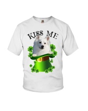Lucky Kiss - American Eskimo Youth T-Shirt tile