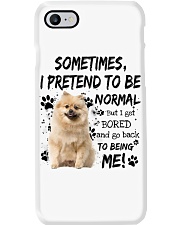 Sometimes - CREAM Keeshond Phone Case tile