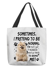 Sometimes - CREAM Keeshond All-Over Tote tile