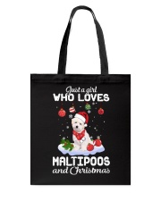 Just A Girl - Maltipoo Tote Bag tile