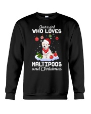 Just A Girl - Maltipoo Crewneck Sweatshirt tile