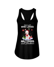 Just A Girl - Maltipoo Ladies Flowy Tank tile