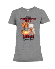 Pumpkin Girl - Samoyed Premium Fit Ladies Tee tile