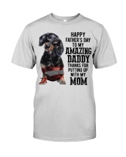 Father Day - Dachshund Premium Fit Mens Tee tile