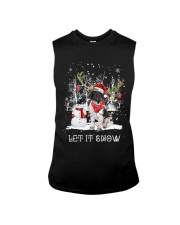 Xmas Reindeer - small munsterlander Sleeveless Tee tile