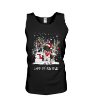 Xmas Reindeer - small munsterlander Unisex Tank tile