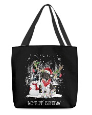 Xmas Reindeer - small munsterlander All-Over Tote tile