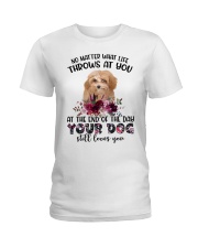 At The End - APRICOT Maltipoo Ladies T-Shirt tile