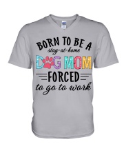 Dog Mom V-Neck T-Shirt tile