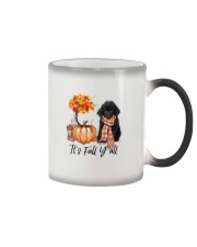 It is Fall - Toy Poodle 1 Color Changing Mug tile