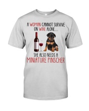 She Also Needs - Miniature Pinscher Dog Premium Fit Mens Tee tile