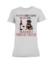 She Also Needs - Miniature Pinscher Dog Premium Fit Ladies Tee tile