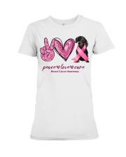 Cure - BLACK Dachshund Premium Fit Ladies Tee tile