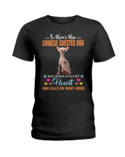 Kinda Stole - Chinese Crested Dog 2 Ladies T-Shirt tile