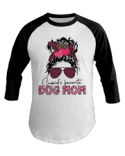 Favorite Dog Mom Baseball Tee tile