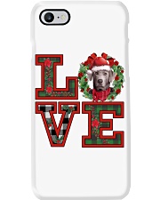 Christmas Love - SILVER Labrador Phone Case tile