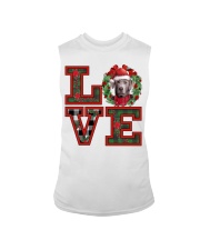 Christmas Love - SILVER Labrador Sleeveless Tee tile