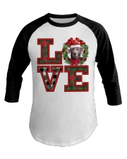 Christmas Love - SILVER Labrador Baseball Tee tile
