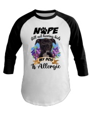 Allergic - BLACK American Staffordshire Terrier Baseball Tee tile