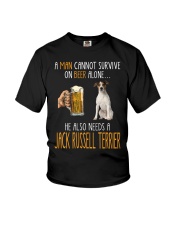 Beer Alone - Jack Russell Terrier 1 Youth T-Shirt tile