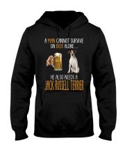 Beer Alone - Jack Russell Terrier 1 Hooded Sweatshirt tile
