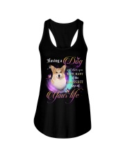 Happiest - Corgi Ladies Flowy Tank tile