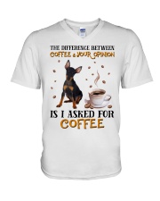 The Difference - Manchester Terrier V-Neck T-Shirt tile