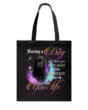 Happiest - BLACK Labrador Pup Tote Bag tile