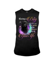 Happiest - BLACK Labrador Pup Sleeveless Tee tile