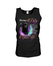 Happiest - BLACK Labrador Pup Unisex Tank tile
