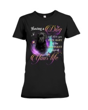 Happiest - BLACK Labrador Pup Premium Fit Ladies Tee tile