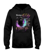 Happiest - BLACK Labrador Pup Hooded Sweatshirt tile