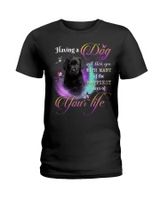 Happiest - BLACK Labrador Pup Ladies T-Shirt tile