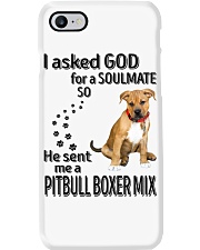 Canine Soulmate - Pitbull Boxer Mix Phone Case tile