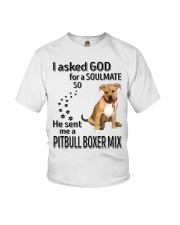 Canine Soulmate - Pitbull Boxer Mix Youth T-Shirt tile