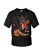 Autumn Leaves Scraf - Pitbull 2 Youth T-Shirt tile