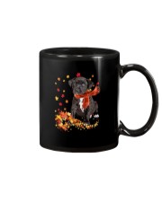 Autumn Leaves Scraf - Pitbull 2 Mug tile
