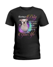 Happiest - American Bulldog 2 Ladies T-Shirt tile