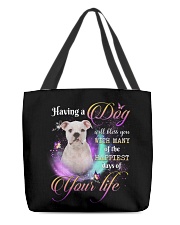 Happiest - American Bulldog 2 All-Over Tote tile