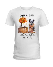 Fall And - Blue Heeler Ladies T-Shirt tile