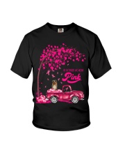 LBN October Pink Truck Australian Shepherd 1 Youth T-Shirt tile