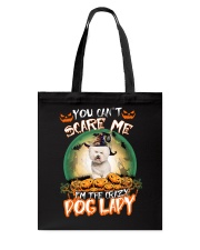 Crazy Lady - CREAM Bichon Frise Tote Bag tile