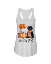 It is Fall - Labrador Black Ladies Flowy Tank tile