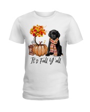 It is Fall - Labrador Black Ladies T-Shirt tile