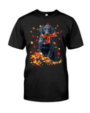 Autumn Leaves Scraf - Labrador Retriever 1 Premium Fit Mens Tee tile
