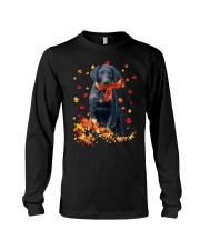 Autumn Leaves Scraf - Labrador Retriever 1 Long Sleeve Tee tile