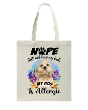 Allergic - CREAM American Cocker Spaniel Tote Bag tile