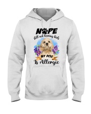 Allergic - CREAM American Cocker Spaniel Hooded Sweatshirt tile